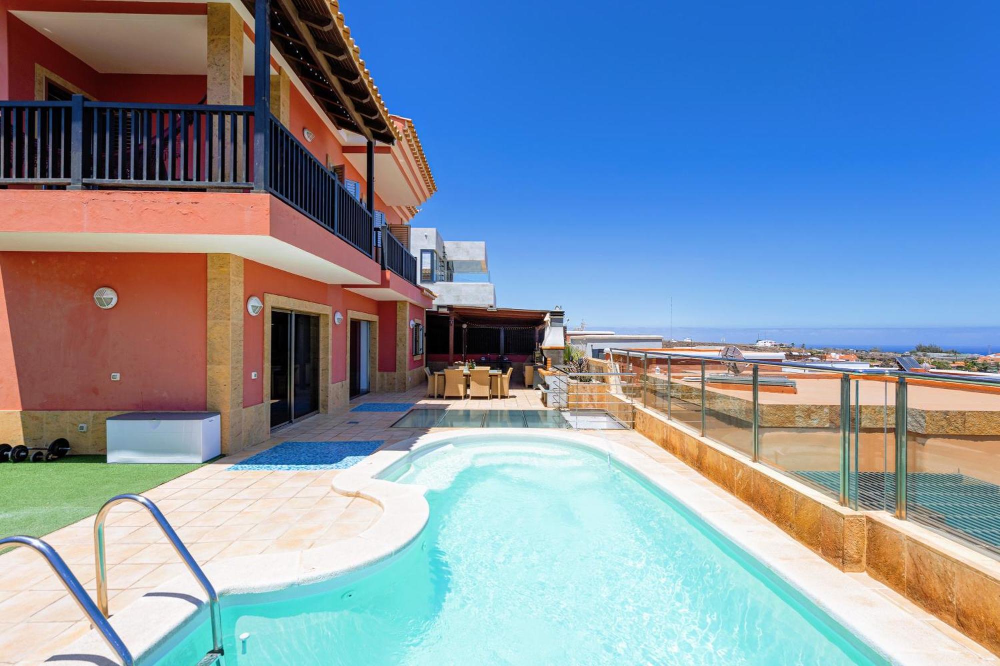Luxury 5 Star Violetta With Amazing Sea View, Jacuzzi And Heated Pool * San Agustín